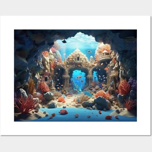 Underwater world Posters and Art